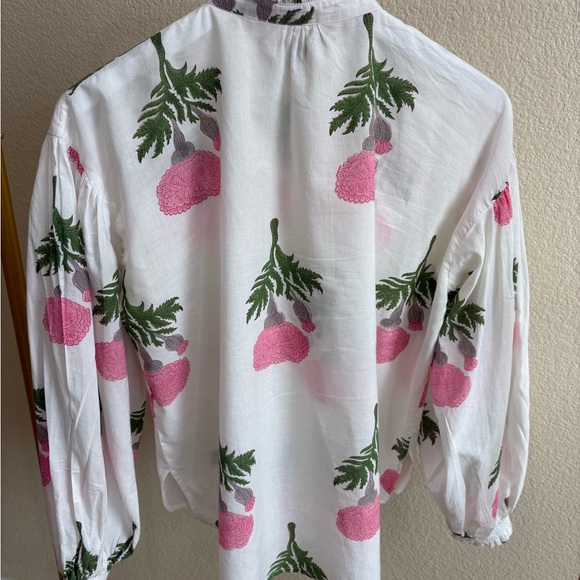 Alix of Bohemia Printed Mock Neck Blouse - Picture 2 of 5